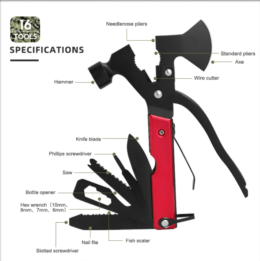 SpecOps Commando 16-in-1 Tactical Multitool
